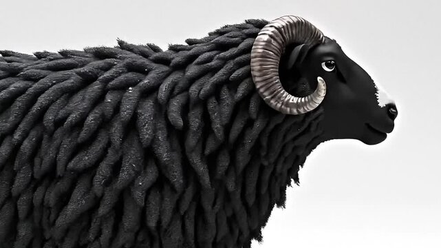 black and white sheep
