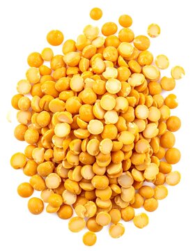Split yellow peas heap