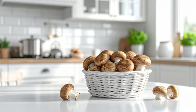 Braune Champignons