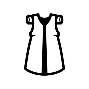 Black sleeveless top vector outline fashion clothing design template
