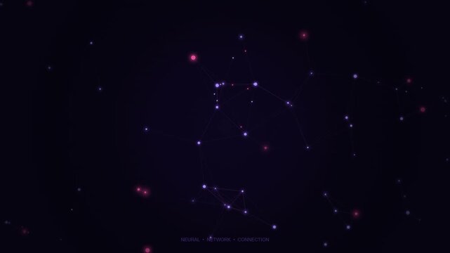 Purple Pink Neural Network 
