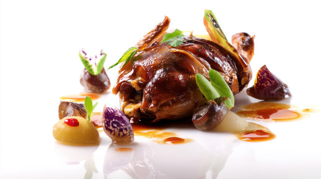roasted partridge with celeriac fondant