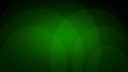 Abstract dark green background with soft overlapping circular arches and a subtle glow. Elegant minimalist design. © Danawan Purbanggoro