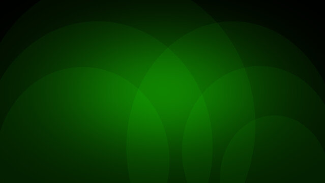 Abstract dark green background with soft overlapping circular arches and a subtle glow. Elegant minimalist design.
