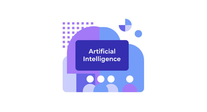 Artificial Intelligence Concept Design.