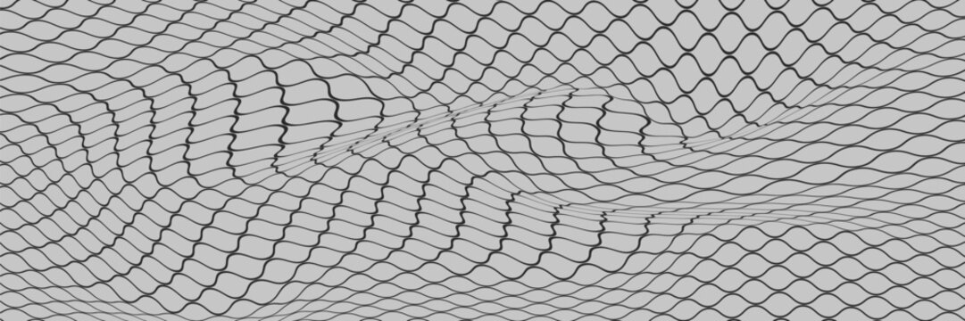 Curved net pattern. Seamless design for sportswear or equipment like soccer goals, volleyball nets, basketball hoops, hockey nets, and athletic gear. eps 10