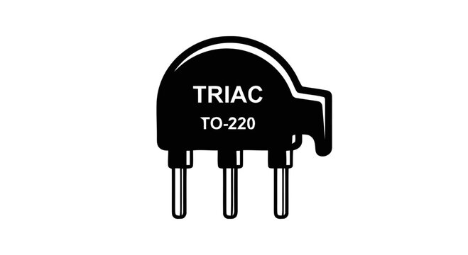 Triac Electronic Component TO220.