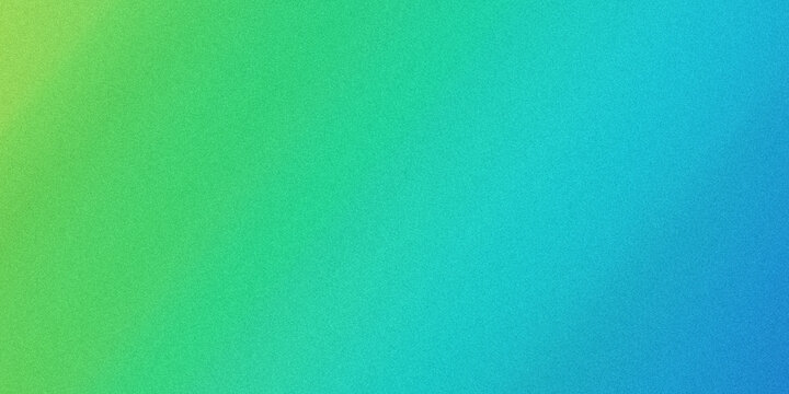 Abstract green and blue gradient with subtle grain texture creating a smooth transition of color for backgrounds.