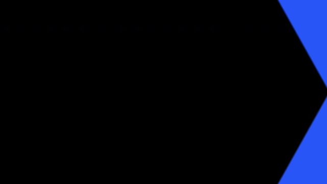 Left to Right Colorful Arrow Wipe Transition Flat Motion Graphics Swipe with Alpha