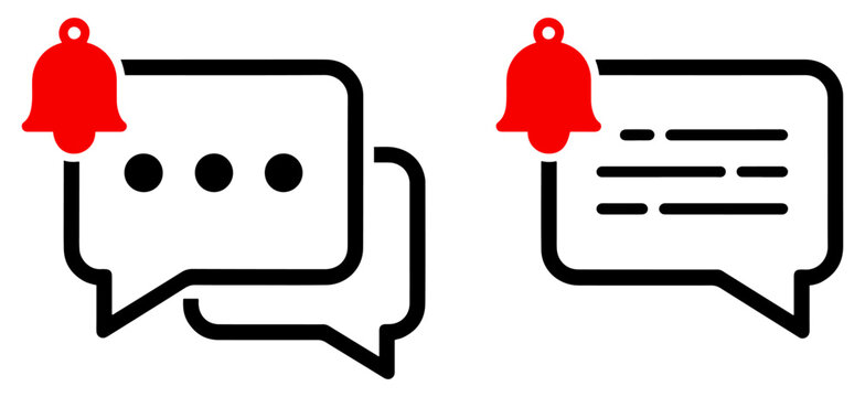 mail message notification envelope icon set