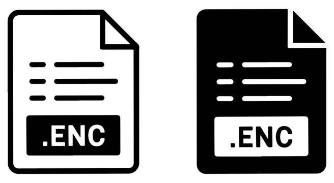 encryption data file security icon set