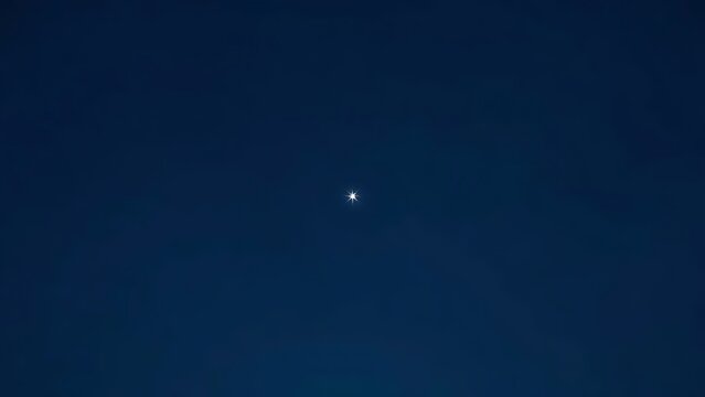 venus. The morning star visible above the horizon before sunrise in a dark blue sky. travel magazines, destination branding, designed for travel destination branding, used by web designers.