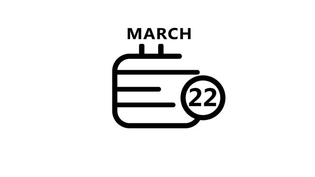 New calendar icon illustration. New year calendar date number.