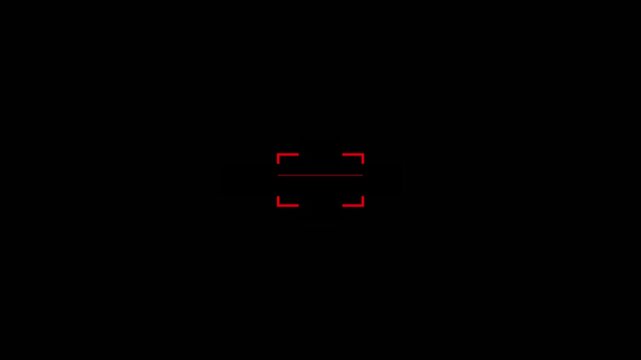 QR Code Scanner Animation on Red screen. Futuristic barcode quick-response code scanning Bar. scan any Documents on a black background