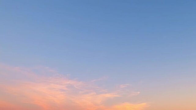 Smooth Sky with Soft Gradient Color Tones and Subtle Light Change Minimal Scene - Ai Genereted