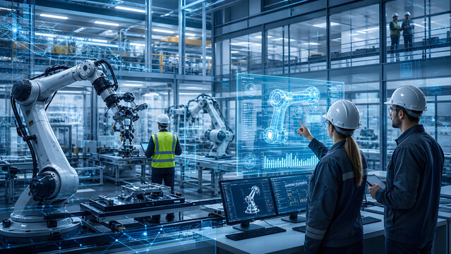 Smart Manufacturing Robotics &ndash; Industrial Engineers Using Digital Twin Interface for Automated Production