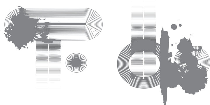 A black and white hand drawn pencil sketch of a 3d metal engine piston and camera equipment icon design symbol