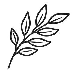Outline of a Leafy Branch © Kreasi Izzah 