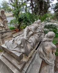 Obraz premium Marble Cemetery Statue