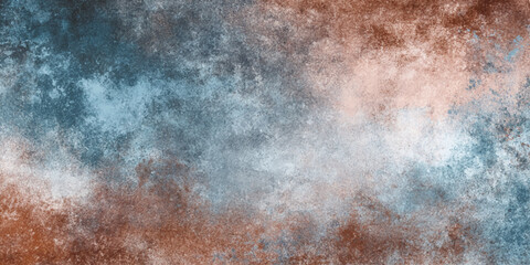 Fototapeta premium Abstract blue grunge texture background featuring dark smoky clouds and misty light patterns across a deep night sky backdrop