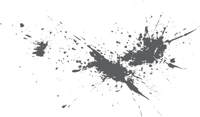 Obraz premium Dark gray ink splatter abstract background