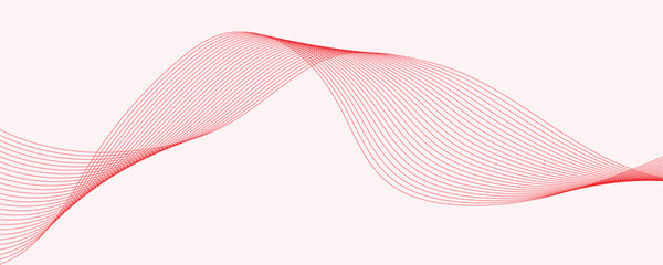 Red Wave Line Abstract Background © VectorStockStuff