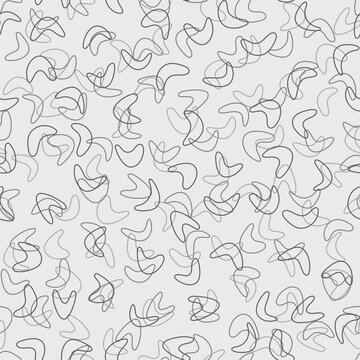 Seamless geometric pattern in vintage style, 50s mid century atomic age vector abstract background.