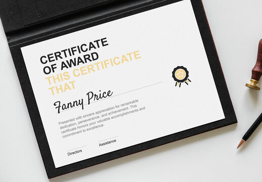 Clean Certificate Template