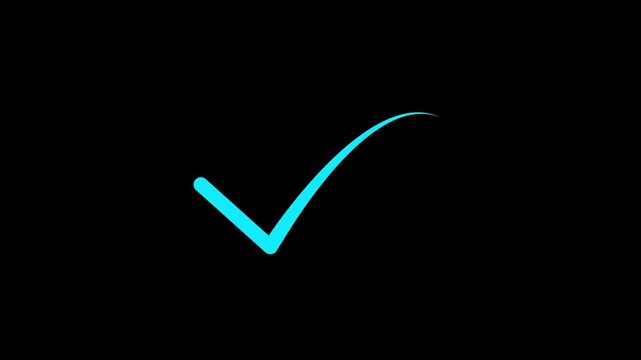 right check mark icon transparent background. isolated tick mark or confirm icon animation. check mark sign, verify complete sign, approved, select tick, success , approved, yes icon signs,
