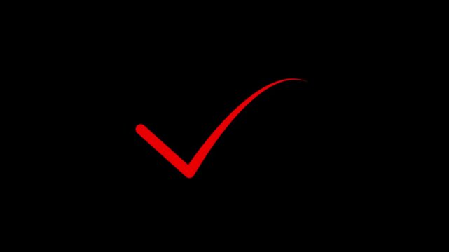 right check mark icon transparent background. isolated tick mark or confirm icon animation. check mark sign, verify complete sign, approved, select tick, success , approved, yes icon signs,