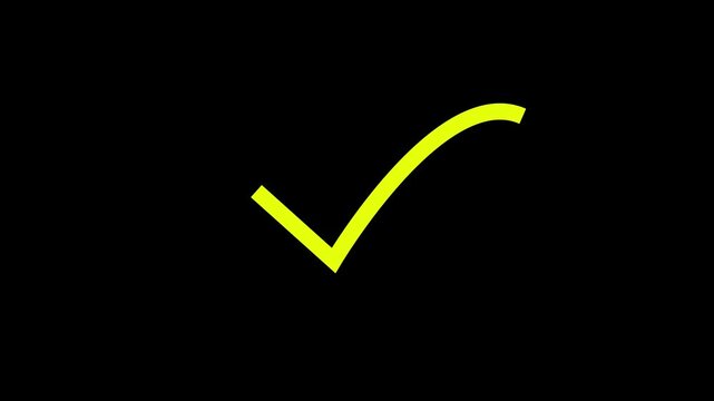 right check mark icon transparent background. isolated tick mark or confirm icon animation. check mark sign, verify complete sign, approved, select tick, success , approved, yes icon signs,