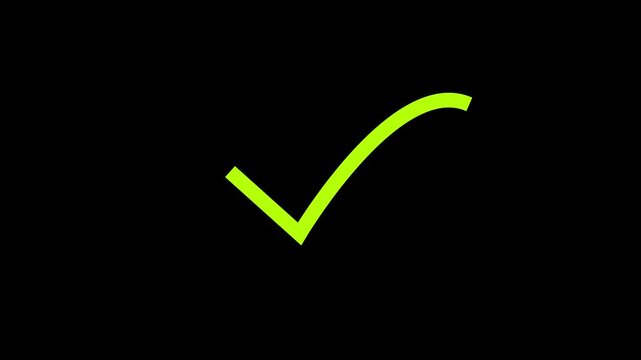 right check mark icon transparent background. isolated tick mark or confirm icon animation. check mark sign, verify complete sign, approved, select tick, success , approved, yes icon signs,