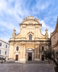 Obraz premium The Basilica Cattedrale Maria Santissima della Madia view in Monoply Town of Italy