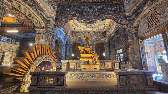 Khai Dihn emperor tomb in Hue, Vietnam