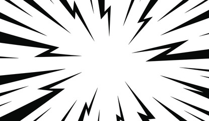 Black and white comic book style explosion effect Keywords: comic, explosion, burst, impact © Chayan