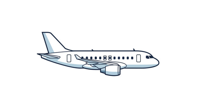 Airplane Commercial Jet Aircraft Transport.