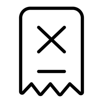 declined vector icon