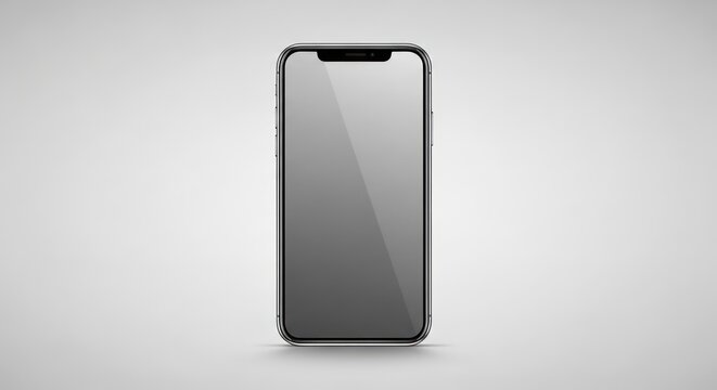 Smartphone device with blank screen.