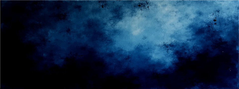 Vector Evocative abstract impression deep azure, indigo hues, mirroring depths mystique imagination. 