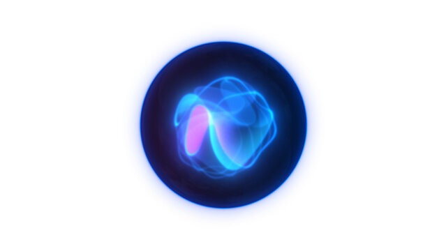 Pulsing Glowing Plasma Sphere Ai Voice Assistant Interface Ai Energy Orb, Artificial Intelligence, Virtual Assistants Like Siri for High-Tech or Futuristic Creative Projects