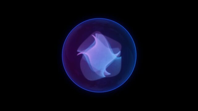 Pulsing Glowing Plasma Sphere Ai Voice Assistant Interface Ai Energy Orb, Artificial Intelligence, Virtual Assistants Like Siri for High-Tech or Futuristic Creative Projects