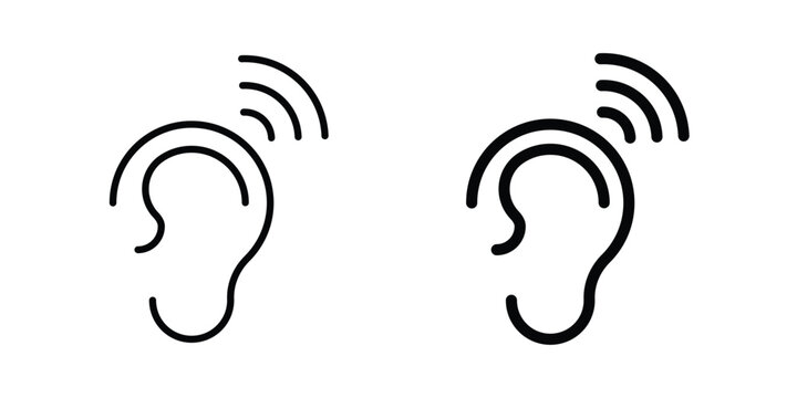 Hearing icon pack for web and apps design projects