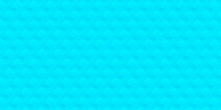 sky blue background with hexagonal polygon objects