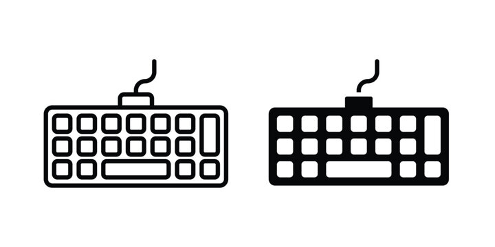 Keyboard icon pack for web and apps design projects