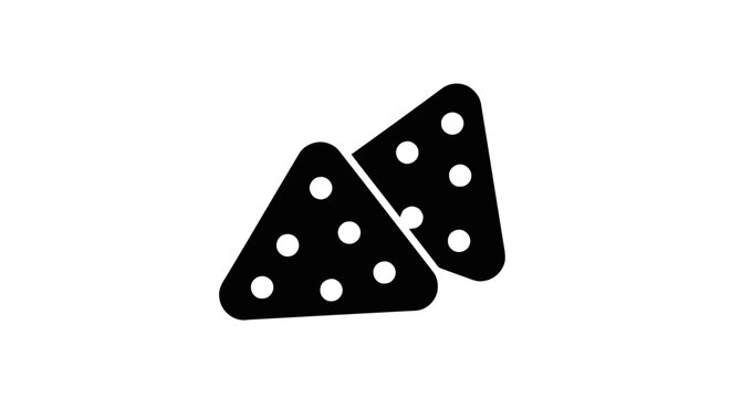 Vector illustration of nachos icon on a transparent background