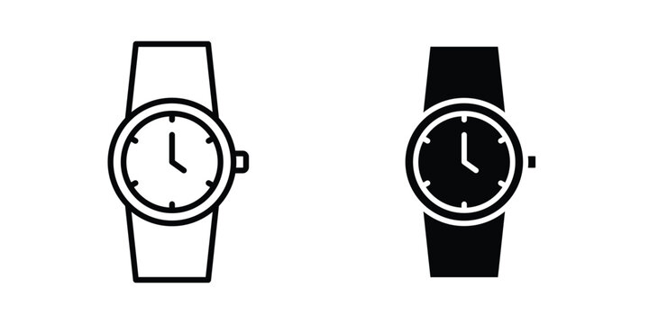 Watch icon pack for web and apps design projects