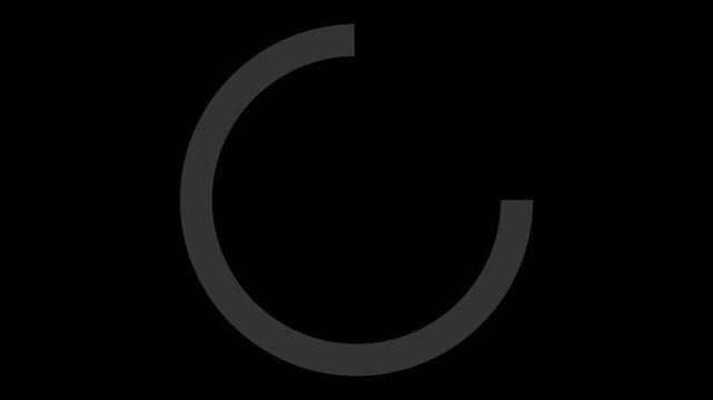 Circular loading bar animation sequence displaying digital progress status for smooth user interface transitions in this high quality motion video