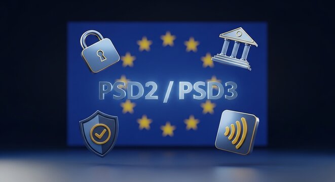 PSD2 PSD3 EU Banking Security Icons