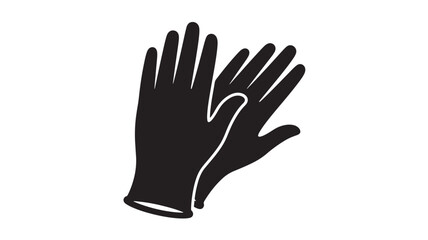 Obraz premium Pair Of Black Gloves For Protective Gear Concepts
