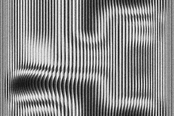 Obraz premium Abstract black and white vertical lines with blurry shapes